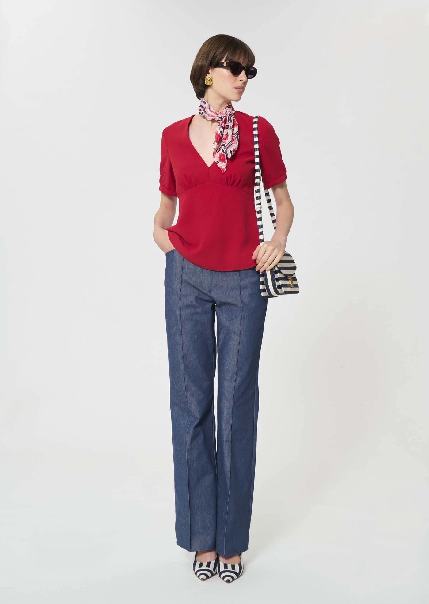 Top Tessa rouge